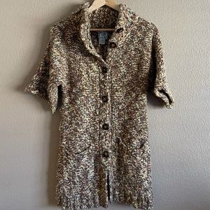 Tabitha Long Cardigan Sweater With Pockets Size Small